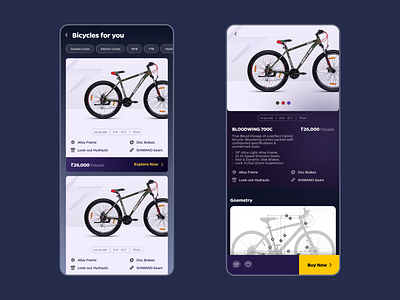 Bicycle Marketplace - Concept app bicycleapp design illustration latest product trend ui ux
