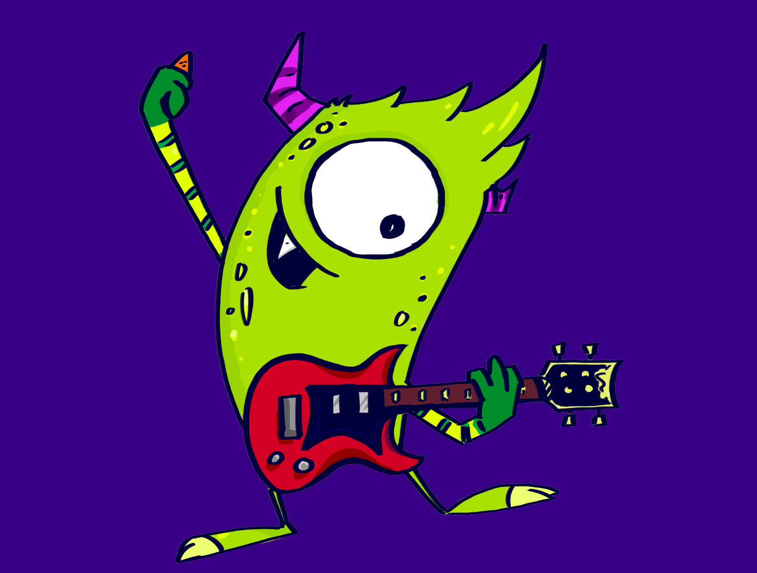 Guitar fundamentals! animation branding illustration motion graphics photoshop wacom