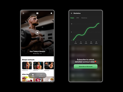 Fitness App - Concept app design fitness app latest product trend ui ux