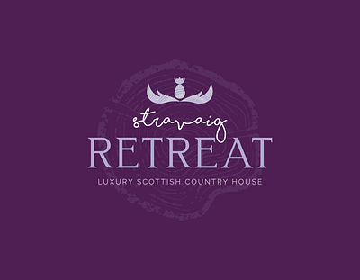 Scottish Retreat | Logo, Branding branding cottage graphic design holiday logo retreat scotland scottish