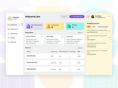 Talent Hive: platform design and dashboard app dashboard design system interface platform ui ux web