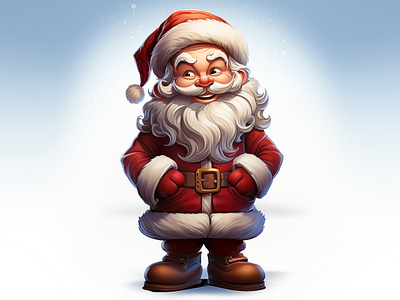 Santa Illustration 2024 3d santa ai art cartoon cartoon santa cartoonsaz character design christmas design happy santa illustration midjourney nft santa santa 2024 santa gift santa illustration