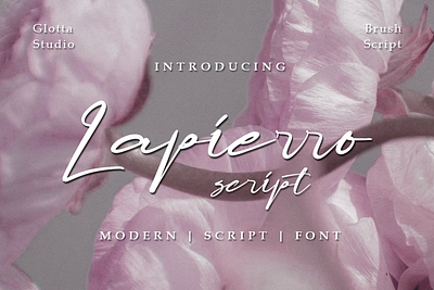 Lapierro Script font graphic design handwritting illustration typography