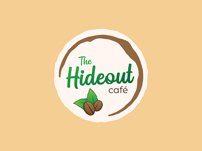 The Hideout Café logo branding daily logo daily logo challenge daily logo design design graphic design illustration logo logo challenge logo design typography vector