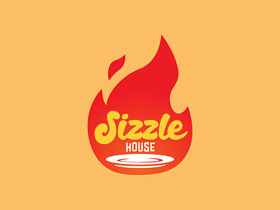 Sizzle House flame logo branding daily logo daily logo challenge daily logo design design flame logo graphic design illustration logo logo challenge logo design typography vector