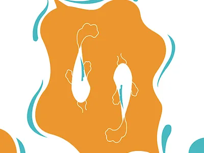 Coy Fish 2d 2d design adobe branding graphic design illustration illustrator vector vector graphics