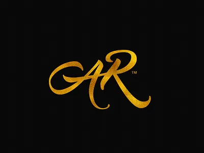 AR monogram logo with realistic gold hot foil effect branding daily logo daily logo challenge daily logo design design gold foil gold hot foil graphic design hot foil stamp hot foil stamp effect logo logo challenge logo design monogram logo photoshop effects typography vector