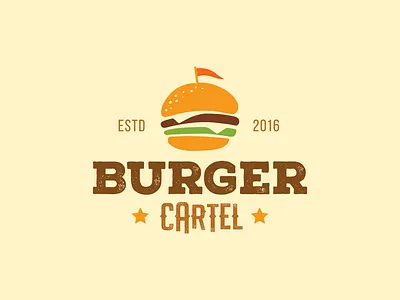 Burger Cartel logo branding burger logo daily logo daily logo challenge daily logo design design graphic design logo logo challenge logo design vector