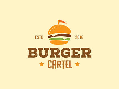 Burger Cartel logo branding burger logo daily logo daily logo challenge daily logo design design graphic design logo logo challenge logo design vector