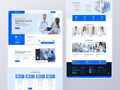 Medical Healthcare and Booking Service Landing Page appointment clinic counseling dental dentist dermatologist doctorbooking health care homepage landingpage medical booking web webdesign website