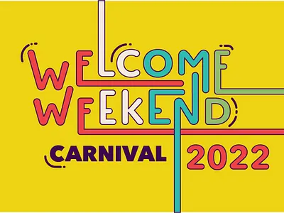 Welcome Weekend 2022 2d 2d design adobe advertising graphic design illustrator marketing print design promotion promotional typography