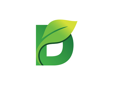 Minimal letter D leaf logo design business business logo company d design d leaf d leaf logo d letter leaf logo letter d leaf logo letter d logo