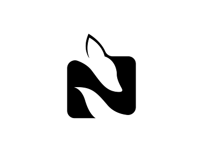N Fox Logo animal logo branding fox fox logo initial logo initials n logo logo n n n logo