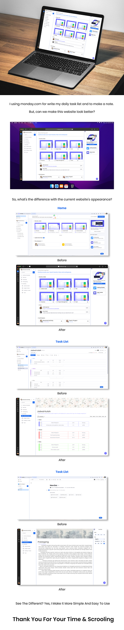 Monday.com | visual and intuitive collaboration platform app design monday redesign ui ux website