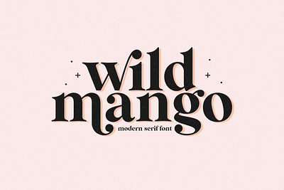 Wild Mango Font | Modern Serif Font branding