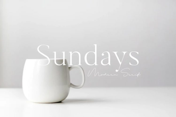 Sundays Font: Modern Serif
