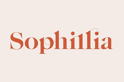 Sophillia Font: Modern Serif Font font