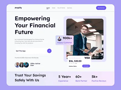 Finance data management website account animation design finance financial landing page management money ui ux web design webpage website
