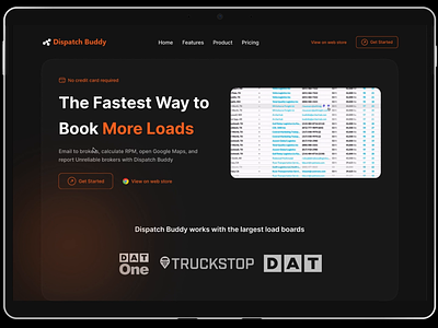 Dspatch Buddy Website: UIUXDesign animation branding design product design prototype saas trending ui ui design uidesign uiux ux web design webdesign website
