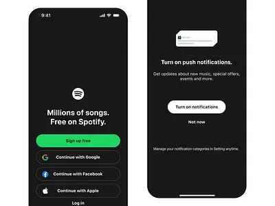 Daily UI Challenge-Day 1-Signup daily challenge signup soptify ui ux