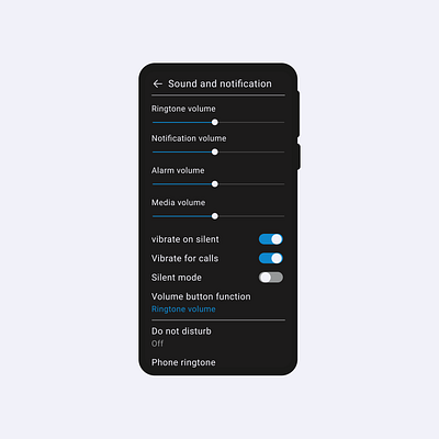 System Settings For Mobile Phone 007 dailyui mobileapps settings ui uiuxdesign ux