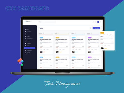 Saas Task Management Dashboard Design app dashboard dashboard design design figma design graphic design product design saas saas dashboard task management typography ui ui design uiux ux ux design web application website design wireframe