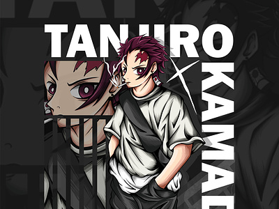 Tanjiro Kamado Epic Manga Style Wallpaper