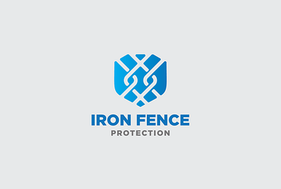 logo for protecting the house with an IRON FENCE 3d animation company logo fence graphic design logo logo maker logo world motion graphics protection save ui