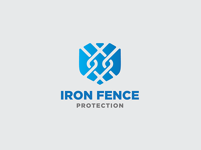 logo for protecting the house with an IRON FENCE 3d animation company logo fence graphic design logo logo maker logo world motion graphics protection save ui