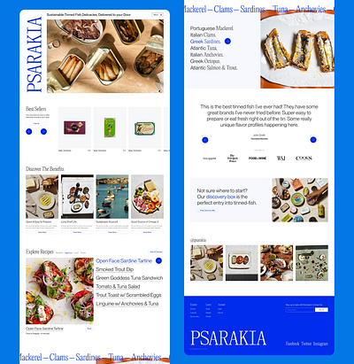 Psarakia e-commerce website branding design graphic design ui uiux ux