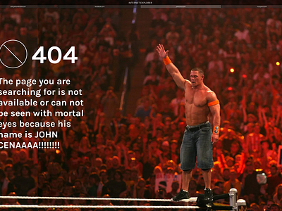 ✅ #DailyUI 008 @figma - Error 404 404 dailyui error figma johncena webpage