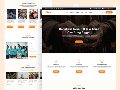 Serenity Spark Non Profit Landing Page Design welfare