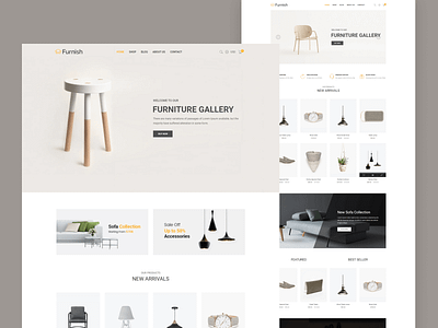 Minimal Furniture Shopify Theme - Furnish store