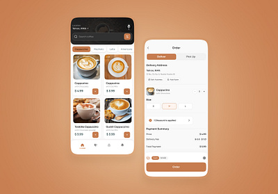 Coffee Application Design app app design application coffee mobile mobile app mobile app design mobile design mobile ui product ui ui ux uidesign