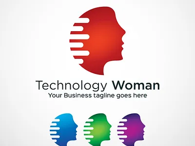 Vector Woman logo template design business business logo company company logo design logo man man logo minimal symbol technology logo woman woman logo