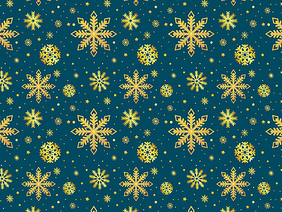 Golden snowflakes pattern christmas design designbundles gold golden graphic design home decor illustration poster redbubble snowflakes