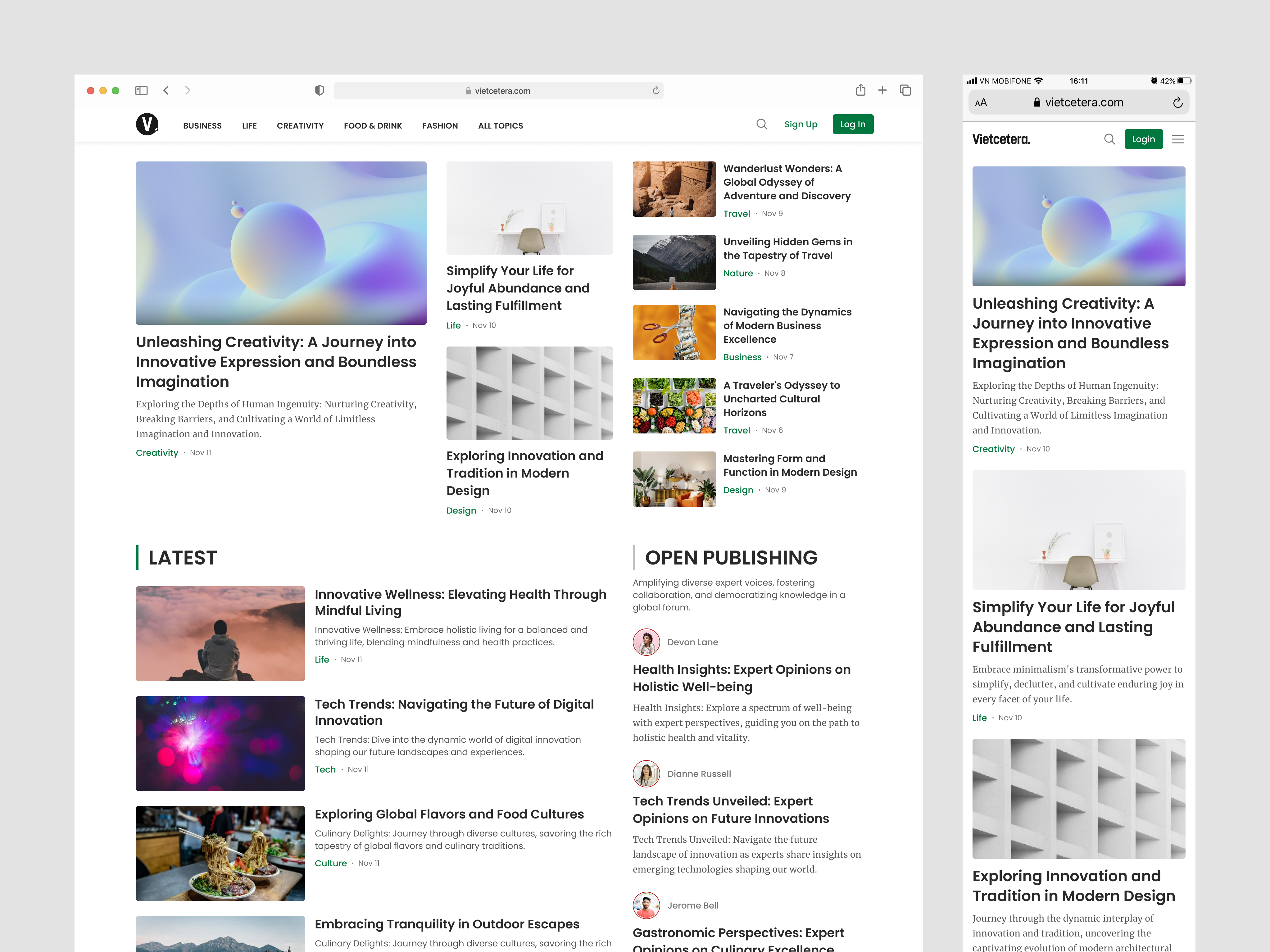 My Works at Vietcetera app design design figma mobile design productdesign responsive web ui user experience user interface ux uxui web design webdesign