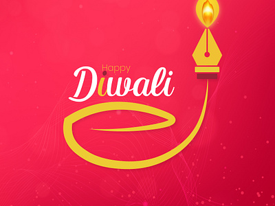 Happy Diwali Social Media Creative Post adobe illustrator ads celebration creative design diwali diya festival post graphic graphic design happiness hinduism illustration pen tool post social media vector