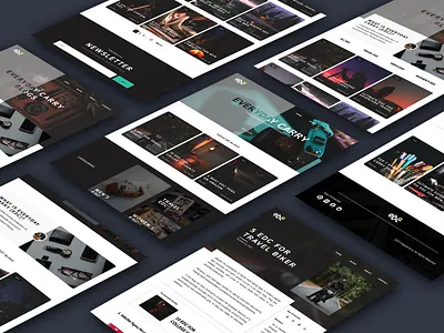 Blog Website Redesigned On Figma 3d adobe xd animation blog website dark theme desktop website figma graphic design minimal redesign simple ui web design work