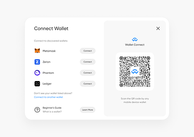 Designing a better "connect wallet" modal connect wallet crypto dapps crypto ux dapps ui ui design uiux ux web 3.0 ux website