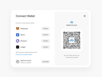 Designing a better "connect wallet" modal connect wallet crypto dapps crypto ux dapps ui ui design uiux ux web 3.0 ux website