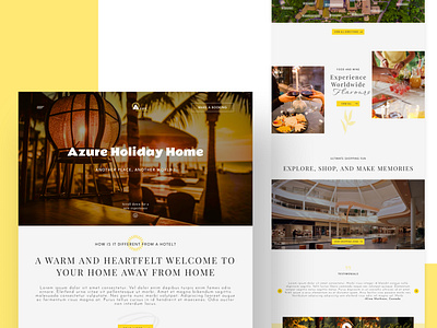 Resort/ Holiday Home app branding design graphic design illustration logo mobile ui ux website