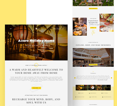 Resort/ Holiday Home app branding design graphic design illustration logo mobile ui ux website