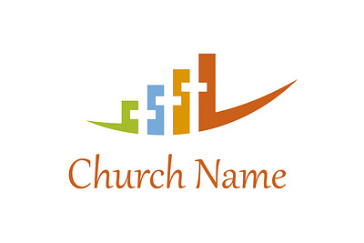 Vector church Christian logo design identity