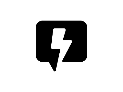 Lightning Chat Logo branding bubble chat bubble chat logo chat chat logo lightning lightning logo logo thunder thunder logo thunderbolt thunderbolt logo