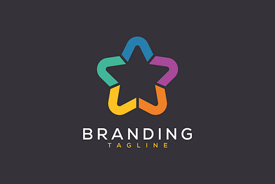 Vector star logo design template design