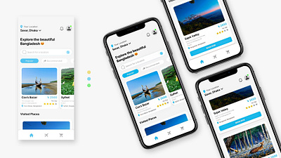 Travel Agency Mobile App UI Design adobe xd app app design figma graphic design mobile application prototyping ui ux