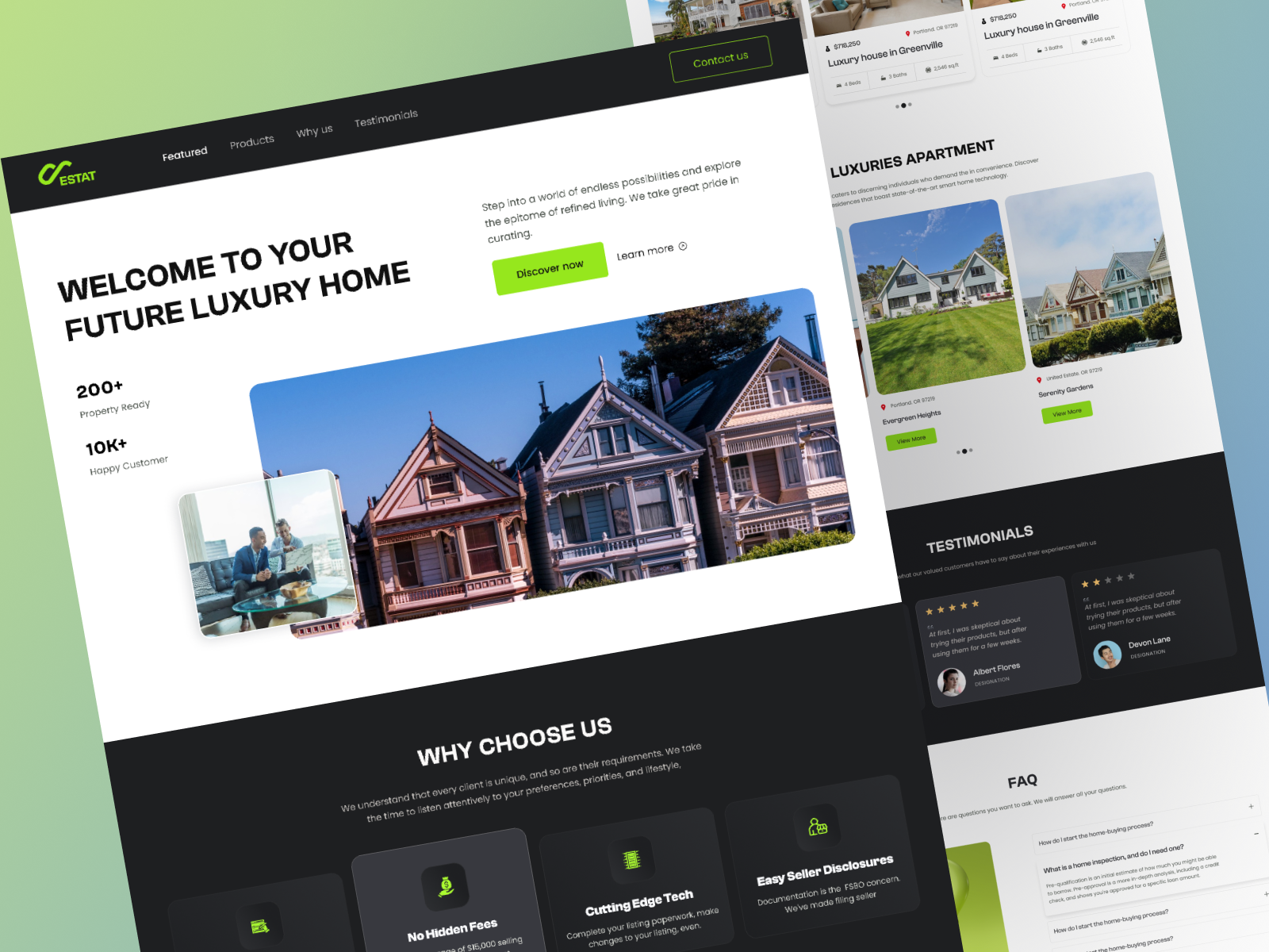 real-estate-landing-page-by-sk-amir-on-dribbble