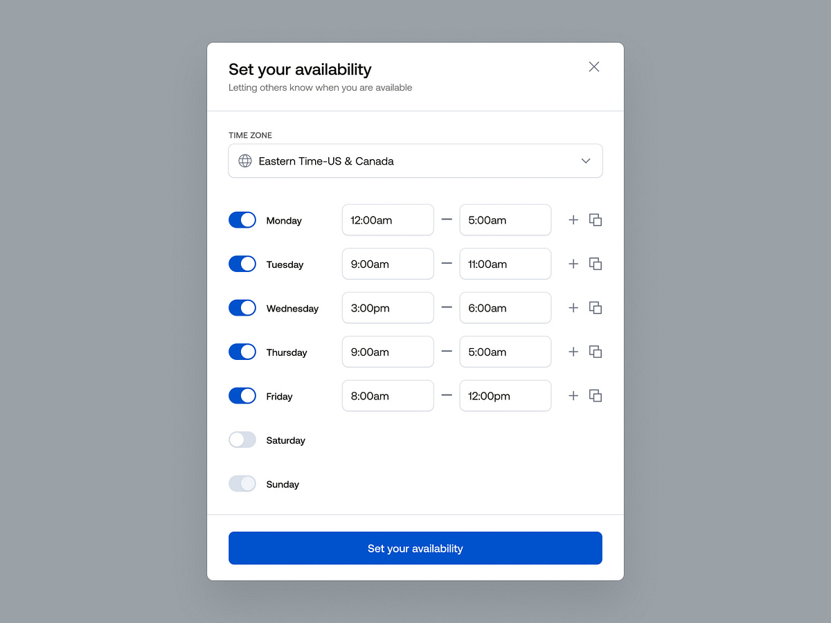 html time zone selector