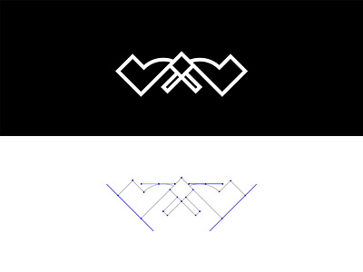 rectangle bird bird birds branding creative design graphic design idendity logo logos logotype minimal modern rectangle